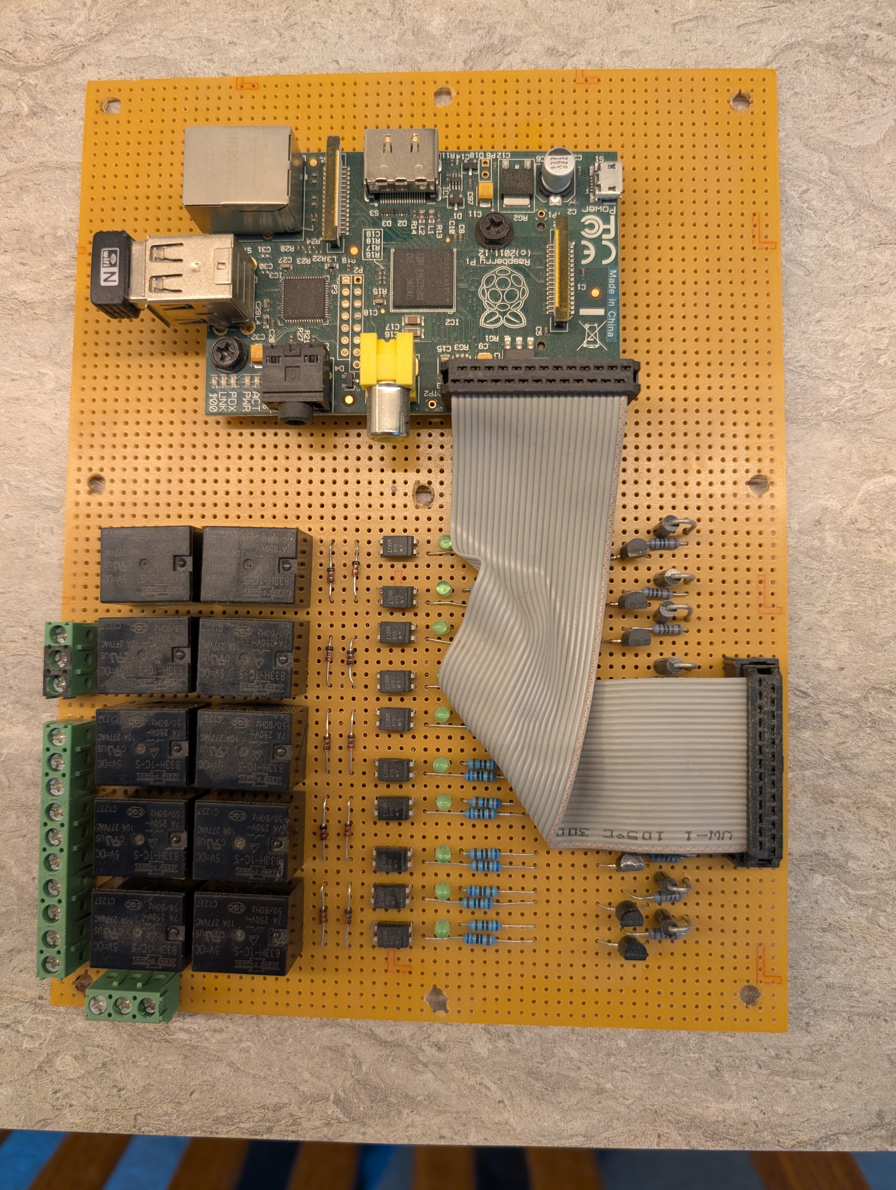 SprinkleSmarter prototype one — hand-wired first build, circa 2013