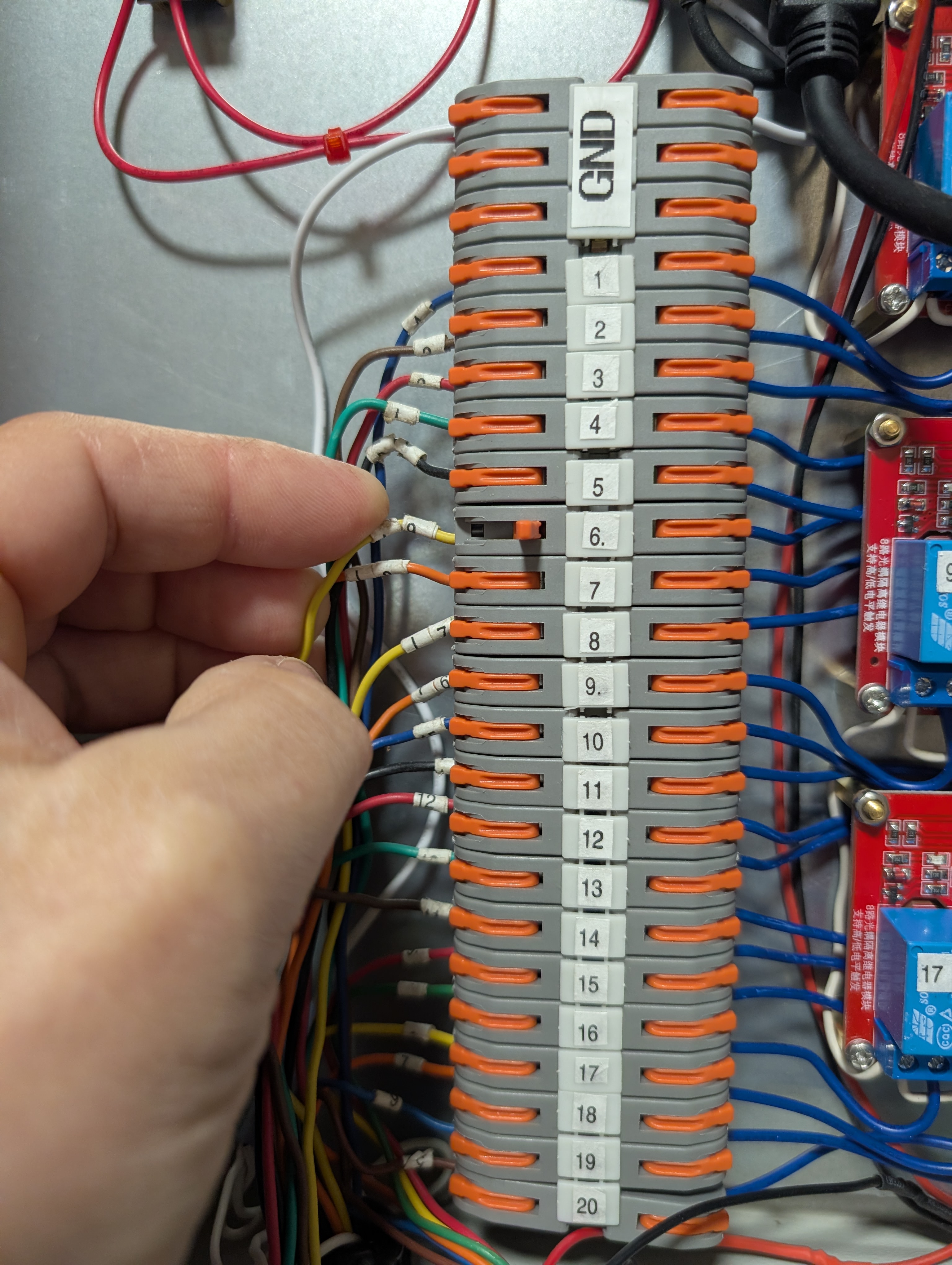 SprinkleSmarter controller wiring close-up